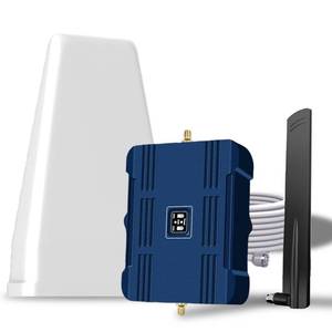 Cell Phone Booster for Home & Muti-Room, Up to 7000Sq. Ft,Cell Phone Signal Booster for Rural Area with 2 Indoor Panel Antennas,Boosts 5G 4G LTE for All U.S. Carriers, FCC Approved (Dark Bule) - Retail: $85