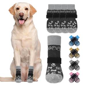 lot 7193 image: KOOLTAIL Dog Socks Shoes for Hot Pavement to Prevent Licking Paws, Winter Dog Boots&Paw Protector for Hardwood Floors Anti Slip,Traction Control Grip Booties for Small Medium Large Senior Dogs,Black L - Retail $15