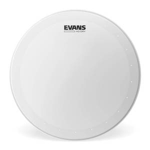 lot 7208 image: Evans Genera HD Dry Snare Drum Head - 14 Snare Drum Head - Featuring Vent Holes to Control Sustain & Tighten Sound - Overtone Control - Coated with 2 Plies - 14 Inch - Retail $26