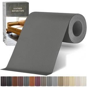 lot 7262 image: Yikda Self Adhesive Leather Repair Patch Kit, 4 x 63 Large Vinyl Leather Repair Tape for Furniture, Car Seat, Couch, Sofa, Chair Medium Grey - Retail $7