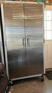 lot 2019 image: Heavy Duty Mobile Steel Storage Cabinet with Shelving