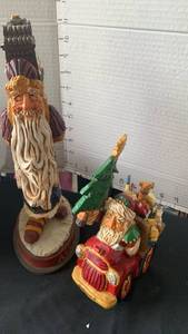 lot 2105 image: David Frykman Father Time and musical Santa Christmas decor