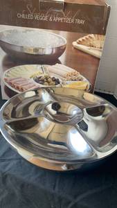 lot 2120 image: Stainless Steel Chilled Appetizer Serving Tray