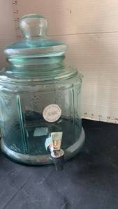 lot 2124 image: San Miguel Recycled Glass Beverage Dispenser