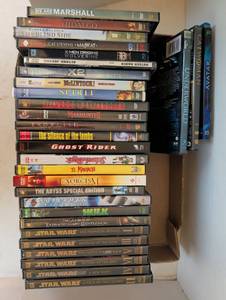 lot 2240 image: DVD Movie Collection Bundle - Star Wars Complete Saga & More