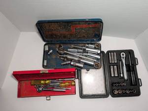 lot 2310 image: Mixed Socket and Tool Set with Cases