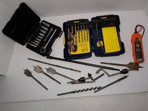 lot 2311 image: Mixed Tool Lot - Irwin Drill Bits, Klein Testers & Accessories