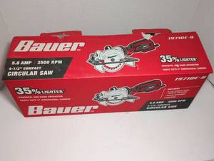 lot 2326 image: Bauer 4-12 Compact Circular Saw with Blade
