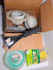 lot 2329 image: Lot of Light Fixtures, Trim line and  Fly Trap