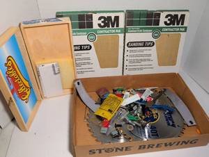 lot 2332 image: Hardware and Tool Lot with 3M Sandpaper