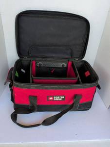 lot 2348 image: Porter Cable Tool Bag with Compartments 8x16x12