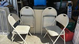 lot 2367 image: Card Table and Chairs