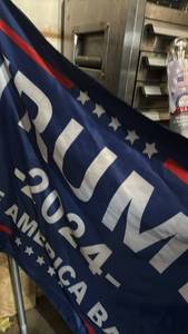 lot 2409 image: trump 2024 Campaign Flag