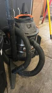 lot 3027 image: RIDGID Shop Vacuum Wet Dry Vac with Hose and Attachments