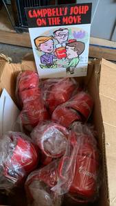 lot 3201 image: Campbell soup plastic cups