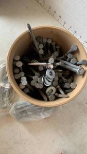 lot 3212 image: Mixed Lot of Used Hardware Fasteners and Bolts