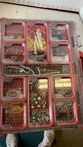 lot 3219 image: Milwaukee Packout Organizer with Hardware Fasteners Collection