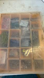 lot 3221 image: Organizer with nails, screws and more
