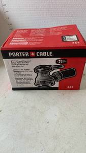 lot 3227 image: Porter Cable 5 Inch Random Orbit Palm Sander Model 382
