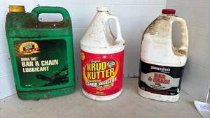lot 3316 image: Bar & Chain lubricant and Krud Kutter - each about a 13 full