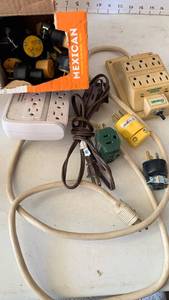 lot 3419 image: Mixed Electrical Equipment Lot with Plugs and Adapters