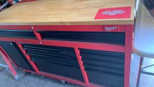 Milwaukee Tool Storage Workbench with Hardwood Top 38x60x23