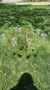 lot 4123 image: Garden tealight holders