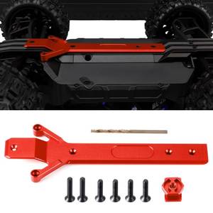 lot 18974 image: BRKRC Aluminum 7075 Alloy RC Chassis Plate for Tra-xxas 116 Mini Maxx 2S 4WD Mini XRT VXL-3S Monster Truck Upgrades (Red) - Retail $23