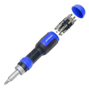lot 19019 image: SHARDEN Ratcheting Screwdriver 13-in-1 Ratchet Screwdriver Set Multi Bit Screw Driver All in One Screwdriver with Torx Security, Flat Head, Phillips, Hex, Square and 14 Nut Driver - Retail $10