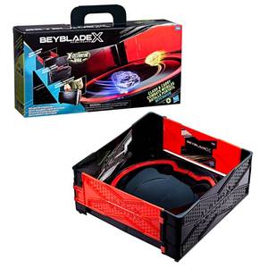 lot 19024 image: Beyblade X Clash & Carry Beystadium Battle Arena Spinning-Top Toys, Kids Gifts, Ages 8 - Retail $24