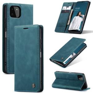 lot 19029 image: Cracedily for Samsung Galaxy A22 5G Case, Flip Wallet Leather Case with Card Holder Magnetic Closure Shockproof Kickstand Protective Phone Cases Cover for Samsung A22 5G,Blue-Green - Retail $17