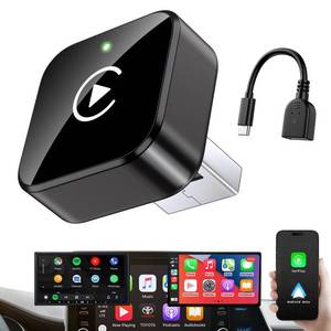 lot 19036 image: iGENJUN Wireless CarPlay Adapter 2026 Upgrade Mini Design, USBUSB-C Plug & Play Converts CarPlay to Wireless - Easy Use Fast Stable Connection Car Play for iPhone & Android - Retail $36