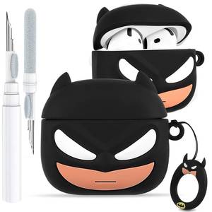 lot 19048 image: Toyuma for AirPods 4 Case Cute Kawaii Cartoon - Funny 3D Soft Silicone Case Cover with Keychain & Cleaner Kit for Women Girls Teens Character Fun Fashion Design Protective Case for Airpods 4,Bianfu - Retail $15