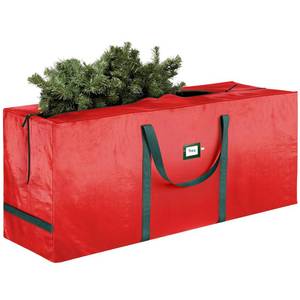 lot 19090 image: URBUNDY Heavy Duty Moving Bag 7.5 Ft - Christmas Tree Bag Red - Xmas Tree Storage Bag Holds 7.5 Ft Christmas Tree Storage For All Year Round Christmas Storage - Retail $6
