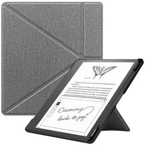 lot 19095 image: KuRoKo Slimshell Case for Kindle Scribe (20242022 Released), Premium Lightweight PU Leather Stand Cover with Auto SleepWake for 10.2 inch Amazon Kindle Scribe 2024(1st Gen)2022-Grey - Retail $15