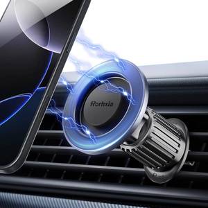 lot 19107 image: Rorhxia Military-Grade Magnetic Phone Holder for Car Upgraded Strongest Magnet Power Car Magnet Phone Mount, Air Vent Hands-Free Mag-Safe Cell Phone Holder Fit for iPhone 16 15 14 13 Pro Plus Max - Retail $10