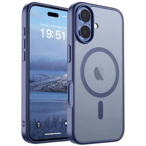 lot 19126 image: SUPFINE Magnetic for iPhone 17 Case (Compatible with MagSafe)(Military Grade Drop Protection) Translucent Matte Shockproof with Anti-Fingerprint Phone Cover 2025,Lavender Gray - Retail $14