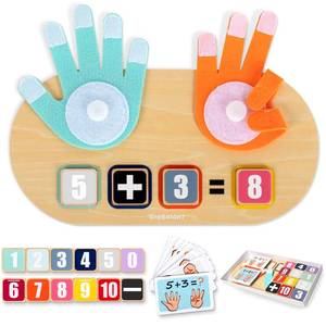 lot 19132 image: TOP BRIGHT Preschool Learning Toys for Toddlers 3-4, Montessori Toys for 3-5 Year Old Boys Girls Birthday Gifts, Educational Number Blocks Math Manipulatives - Retail $14