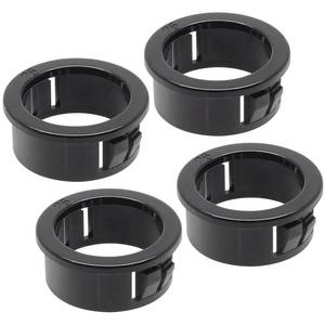 lot 19138 image: Cionyce 50 Pcs Nylon Snap Bushing Black Wire Bushing 1 Mounting Dia Grommet Protectors,Round Snap in Cable Hose Bushing SB-25 - Retail $10