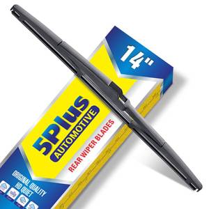 lot 19160 image: 5 PLUS� 14 Inch Rear Wiper Blade Replacement for Jeep Cherokee 2023-2014 Hyundai Santa Fe 2012-2007 Tucson 2021-2016 Accent 11-07 Toyota CHR 2022-2018Lexus RX 09-04 Rear Windshield Wiper (14-A) - Retail $9