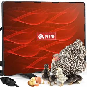 lot 19186 image: PETNF Chicken Coop Heater 140 Watts Radiant Heat Chicken Heater Energy Efficient Design Safer Than Brooder Lamps Heater for Chicken Coop, Heating Wire UL-Compliant Two Ways to Use, 11.81x15.74 - Retail $30
