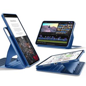 lot 19192 image: ESR for iPad Pro 13 Inch Case (M5M4) 20252024, Rotating Case with Removable Magnetic Cover, Adjustable PortraitLandscape Stand, 9 Standing Angles, Shift Series, Blue - Retail $62