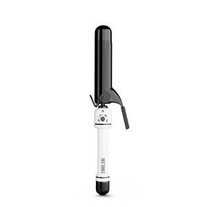 lot 19252 image: HOT TOOLS Pro Artist Nano Ceramic 1-12 Inch Curling Iron, Dual Voltage Curling Wand, For Loose Curls, BlackWhite - Retail $79