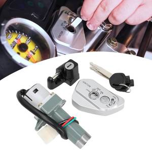 lot 2 image: BAOUFF Ignition Key Switch for Hawk 250 and TBR7,Motorcycle Ignition Lock Cylinder for Hawk 250ccTBR 7 - Retail $24