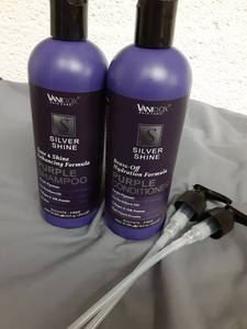 lot 13 image: Vanidox Silver Shine Purple Shampoo and Conditioner Set - Retail $25