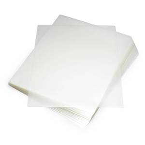 lot 15 image: Amazon Basics Clear Thermal Laminating Plastic Paper Laminator Sheets, 2.8 mil, 9.0 x 11.5-Inch, 100-Pack - Retail $15