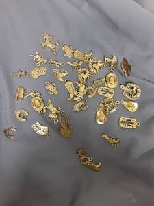 lot 19277 image: Gold Western Themed Charms - Retail $0