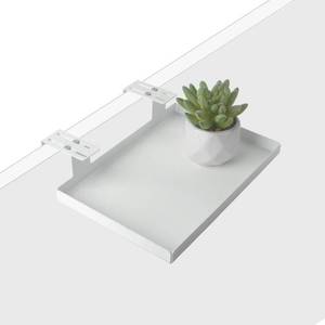 lot 19378 image: AKBFOX Office Cubicle Shelf - 8.3 x 5.5 x 1.7 Storage Organizer Floating Corner Rack Hanging Shelf Adjustable Home Office Essentials for Planter Statue Decor Photo Frame 1 Pack - Retail $20
