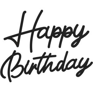 lot 19382 image: Happy Birthday Wooden Sign with Black Painted Cutout Wooden Letters Sign Vintage Rustic Birthday Party Decoration Backdrop Wall Photo Prop��Black�� - Retail $10
