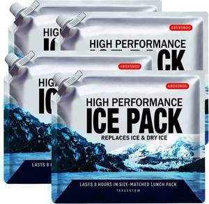 lot 19401 image: ABOXOBOG Reusable Ice Packs for Coolers Long Lasting Gel Freezer Packs for Cooler Bag Lunch Box,Keeps Food Cold Fresh (4 Pack, S(6.5x7.5)) - Retail $18